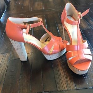 Michael Kors Cork Heels (Worn Once!)